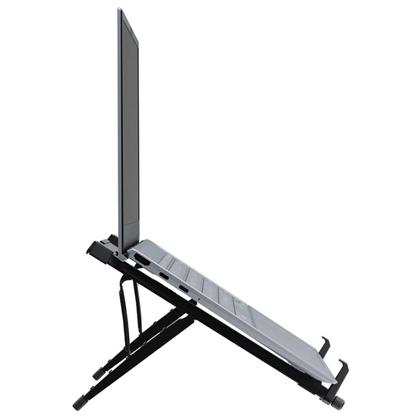 Imagem de Suporte para Notebook Ajustável Dobrável Universal com 5 Regulagens de Altura Preto