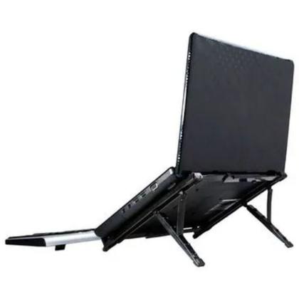 Imagem de Suporte para Notebook Ajustável Dobrável Universal com 5 Regulagens de Altura Preto