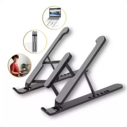 Imagem de Suporte para Notebook Base Ergonômico Netbook Tablet Dobrável Conforto Estabilidade