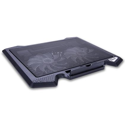 Imagem de Suporte para Notebook com Cooler - Base De Refrigeração C/ 2 Ventiladores - Led USB