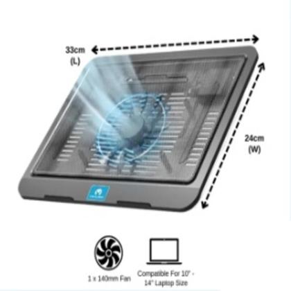 Imagem de Suporte Para Notebook Cooler Ajustável Ventilação Silenciosa