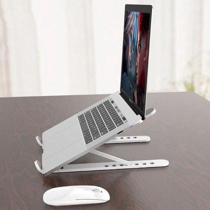 Imagem de Suporte Para Notebook Dobrável Portátil c Alturas Ajustáveis