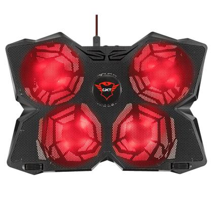 Imagem de Suporte para Notebook GXTrust 278 Yozu, Até 17.3", com 4 Coolers e 4 Velocidades, LED, Preto - 20817