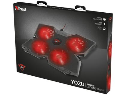 Imagem de Suporte para Notebook GXTrust 278 Yozu, Até 17.3", com 4 Coolers e 4 Velocidades, LED, Preto - 20817