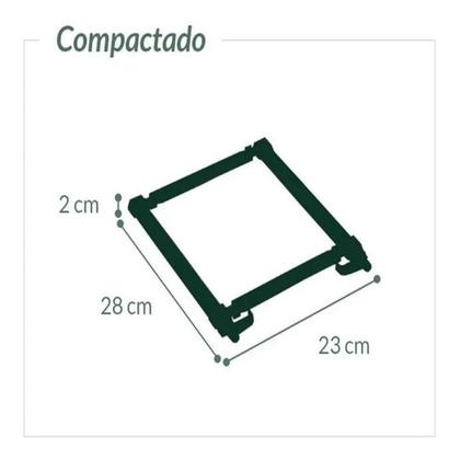 Imagem de Suporte Para Notebook Regulável Ergonômico Kit 2 Unidades