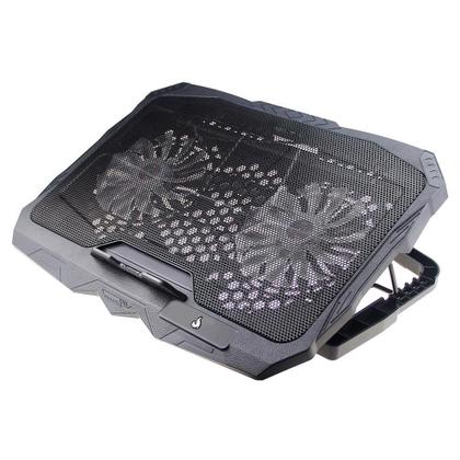 Imagem de Suporte Para Notebook Rise Mode Galaxy Black X4 2 Fans LED Azul Até 17" - RM-CN-04-BB