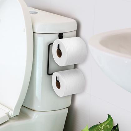 Imagem de Suporte para Papel Higiênico Arthi Duplo com Caixa Acoplada Preto