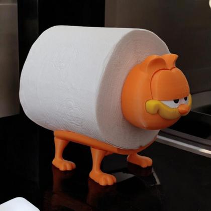 Imagem de Suporte para Papel Higiênico Divertido Estilo Gatinho Fofo