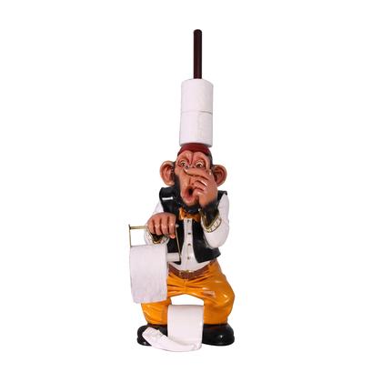 Imagem de Suporte para Papel Higiênico Macaco AFD Home 63,5 cm de Altura Decoração