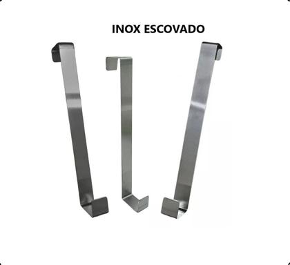 Imagem de Suporte Para Pendurar Guirlanda Porta Natalino Enfeite Inox Porta Gancho Decoração Natal Casa Luxo Resistente