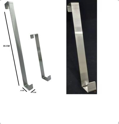 Imagem de Suporte Para Pendurar Guirlanda Porta Natalino Enfeite Inox Porta Gancho Decoração Natal Casa Luxo Resistente