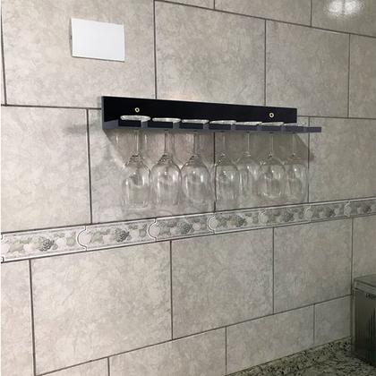 Imagem de Suporte Para Pendurar Taças De Parede Suspenso Em Madeira Mdf