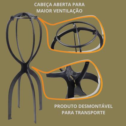 Imagem de Suporte para peruca lace prótese chapéu plástico desmontável