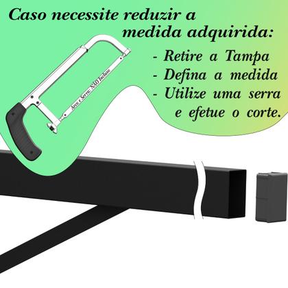 Imagem de Suporte para Pia Cozinha 1 Und Granito Parafusar Grapa Bancada Mármore 40 cm Robusto Preto