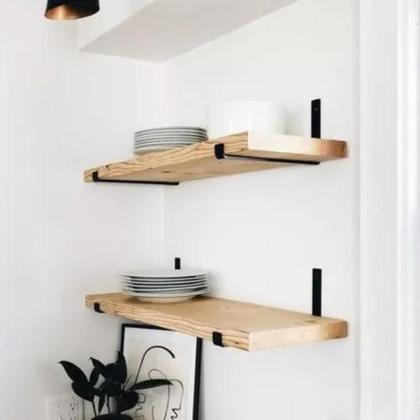 Imagem de Suporte Para Prateleira Mão Francesa 30 Cm Ferro 12 Peças