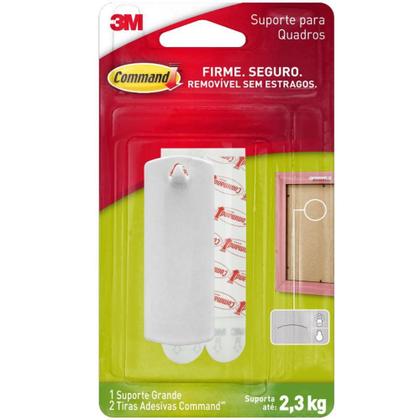 Imagem de Suporte para Quadros Command Cartela c/ 1 ganho e 2 adesivos - 3M