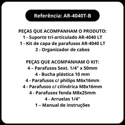 Imagem de Suporte Para Televisao De 27 A 65 Polegadas Articulado Supor