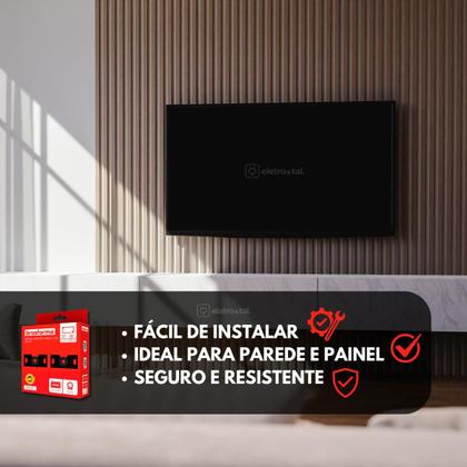 Imagem de Suporte para Televisão Universal Fixo LED LCD Plasma 10 24 32 43 50 55 até 100 Polegadas para Parede ou Painel Brasfor
