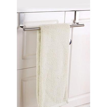 Imagem de Suporte para toalha de aço inoxidável para porta de armário  toalheiro