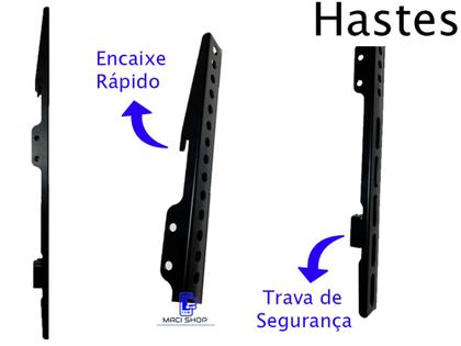 Imagem de Suporte Para Tv 32 a 85 Lcd Led Oled Qled Fixo Samsung LG TCL Philips Universal de Parede Ultra Slim 50 55 58 60 65 70 75 80 85 86 Polegadas