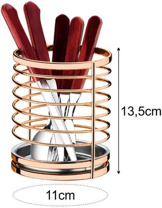 Imagem de Suporte para utensilios e talheres cobre 1604rg - future