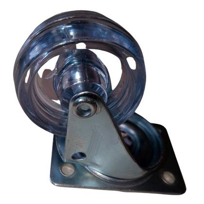 Imagem de Suporte para vaso redondo ou quadrado 30 cm em madeira tratada roda cristal Gold Plant