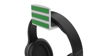 Imagem de Suporte Parede Com Fita Dupla Face Fone Headset Headphone