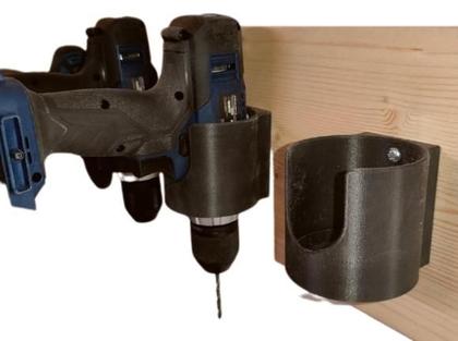 Imagem de Suporte Parede Furadeira Parafusadeira makita bosch black