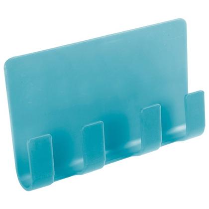 Imagem de Suporte Parede Multiuso c/ Ganchos Pendurar Carregar Celular