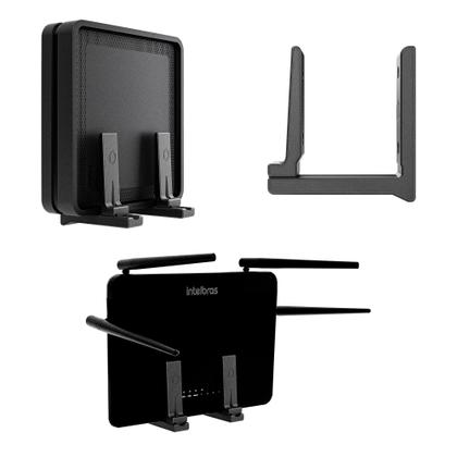 Imagem de Suporte Parede Vertical Compatível Roteador Modem Ajustável