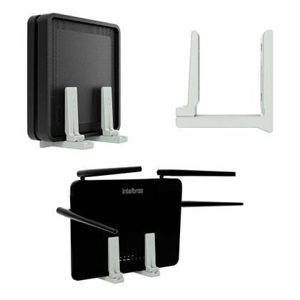 Imagem de Suporte Parede Vertical Universal Roteador Modem Estável