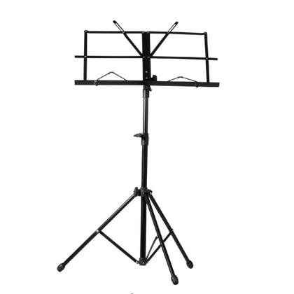 Imagem de Suporte partitura estante ajustavel retratil tripe musical pedestal maestro orquestra ensaio notebook tablet com capa