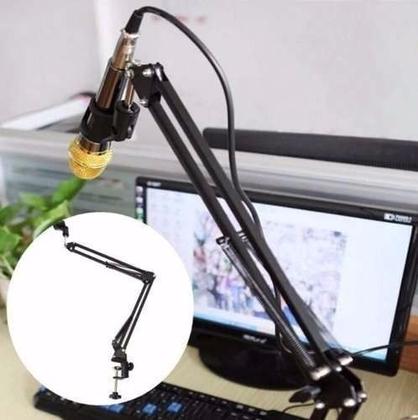 Imagem de Suporte Pedestal Mesa Articulado Microfones Black Friday