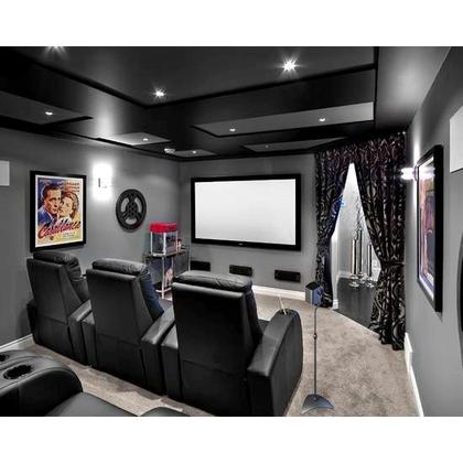Imagem de Suporte pedestal para caixas de som para home theater pionner, lg entre outros - base triangular