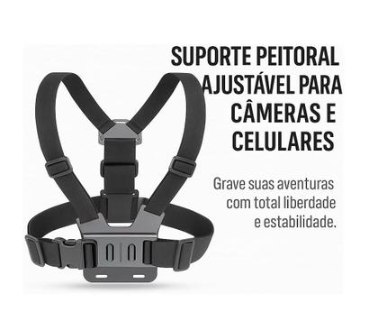 Imagem de Suporte Peitoral Celular compativel GoPro Giro 360 Câmera