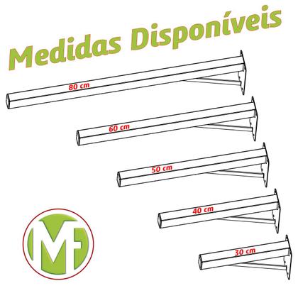 Imagem de SUPORTE PIA PARAFUSAR BANCADA APARADOR 30 CM Preto