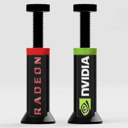 Imagem de Suporte Placa De Vídeo Ajustável De 7 a 12,5cm Nvidia Branco