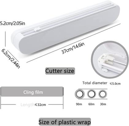 Imagem de Suporte Plástico Cortador Papel Alumínio E Filme Pvc cozinha