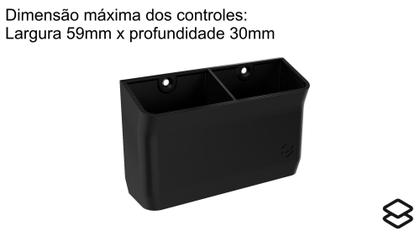 Imagem de Suporte Porta 2 Controles Remoto De Parede Ar Tv Ventilador