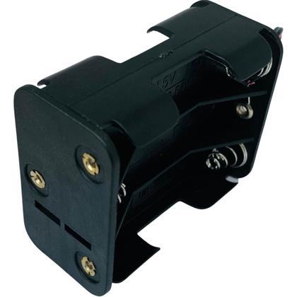 Imagem de Suporte Porta 6 Pilhas Aa Com Rabicho 3x3 Para Projetos