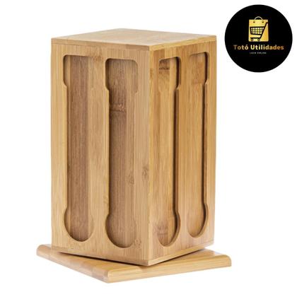 Imagem de Suporte Porta Cápsulas de Café em Bambu Nespresso 22cm Hauskraft