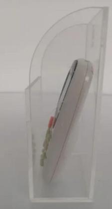 Imagem de Suporte Porta Controle Remoto TV AR Acrílico Cristal Parede