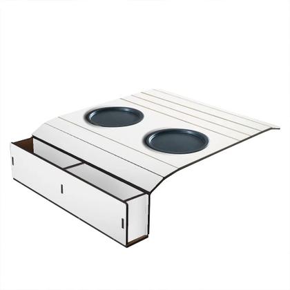 Imagem de Suporte Porta Copos Com Porta Controle Braço Sofá Casa Sala