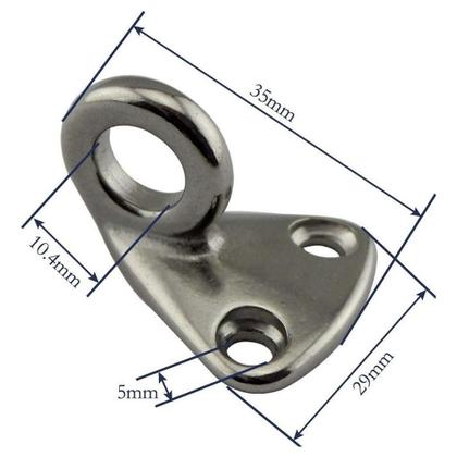 Imagem de Suporte Porta Defensa Em Aço Inox Para Lancha Barco Iate
