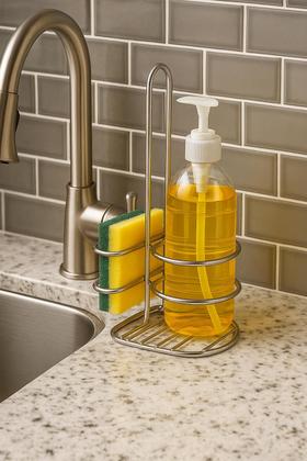 Imagem de Suporte Porta Detergente e Esponja Organizador de Pia Forma