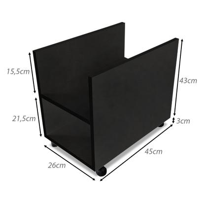 Imagem de Suporte Porta Gabinete Cpu E Estabilizador Com Rodinhas