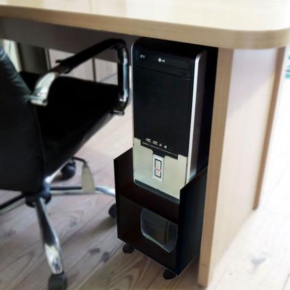 Imagem de Suporte Porta Gabinete Cpu E Estabilizador Com Rodinhas