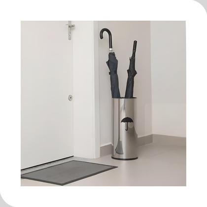 Imagem de Suporte Porta Guarda Chuva Cesto Aço Inox Resistente Ilustrado
