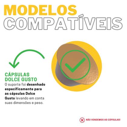 Imagem de Suporte Porta Organizador De Mesa Compatível com Até 16 Cápsulas de Café Dolce Gusto