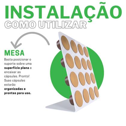 Imagem de Suporte Porta Organizador De Mesa Compatível com Até 16 Cápsulas de Café Dolce Gusto